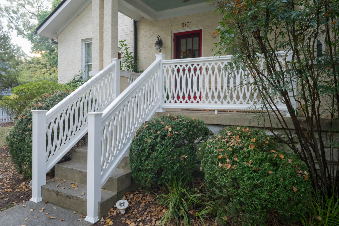 Deck railing installation